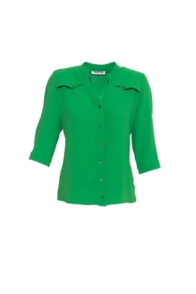 Blusa Cuello Mao Claudia Ivette 2716